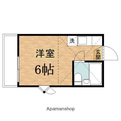コーポ青木第2 2階階 間取り