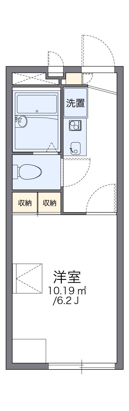レオパレスメロディーベルINO 1階階 間取り
