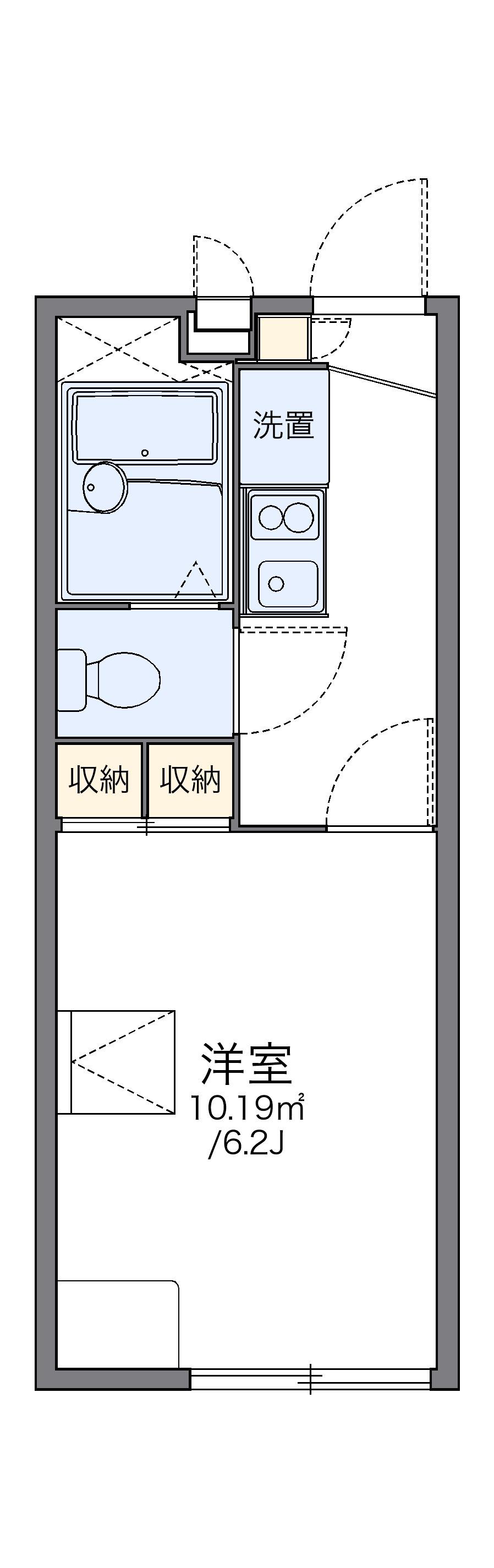 レオパレスルシータ21 1階階 間取り