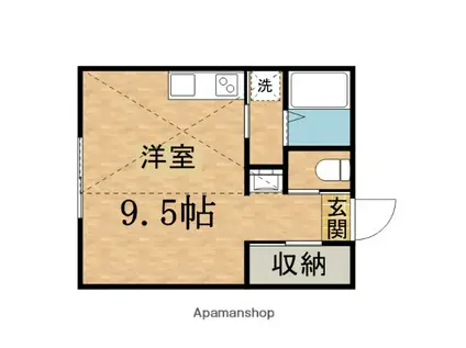 BAUMHAUS豊田南(ワンルーム/2階)の間取り写真