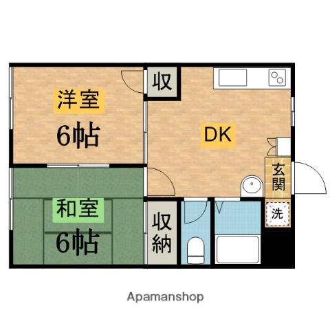 スズキパル下柚木 1階階 間取り