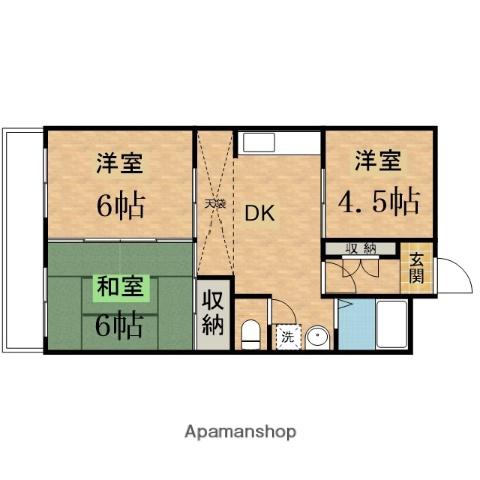 アドラブールK 3階階 間取り