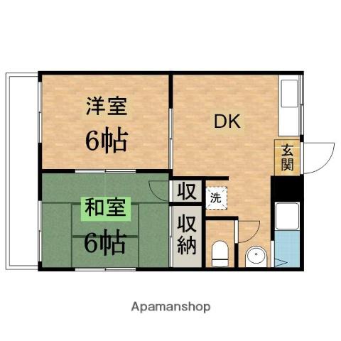若葉ハイツ 1階階 間取り