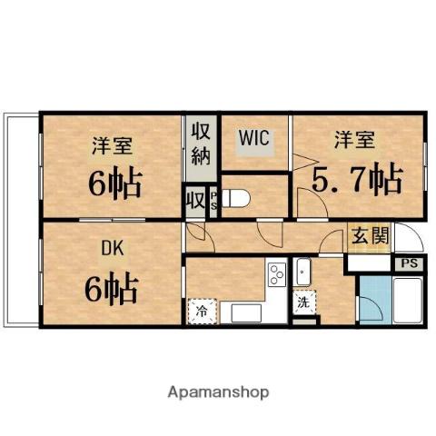 ガーデンピア桜ヶ丘 2階階 間取り