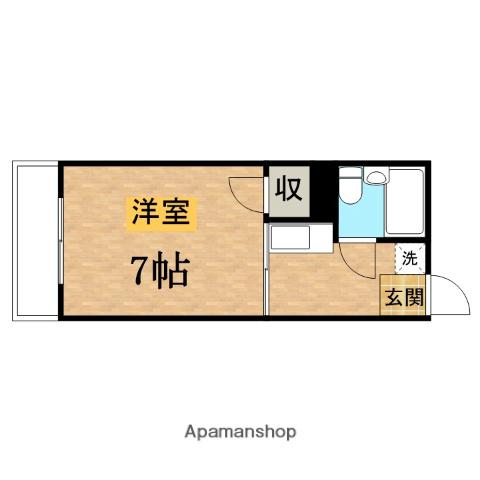 コーポドリームキャッスル 2階階 間取り