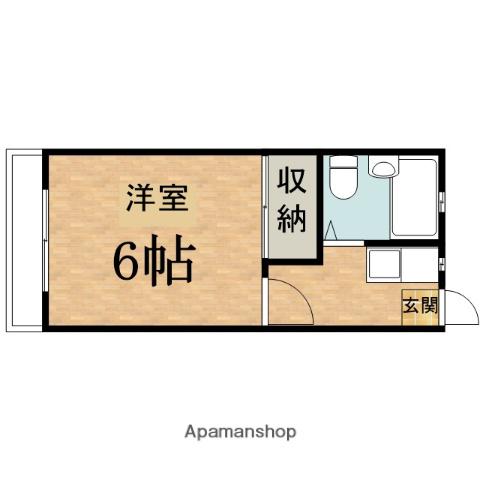 ふきや荘(1K/2階)の間取り写真