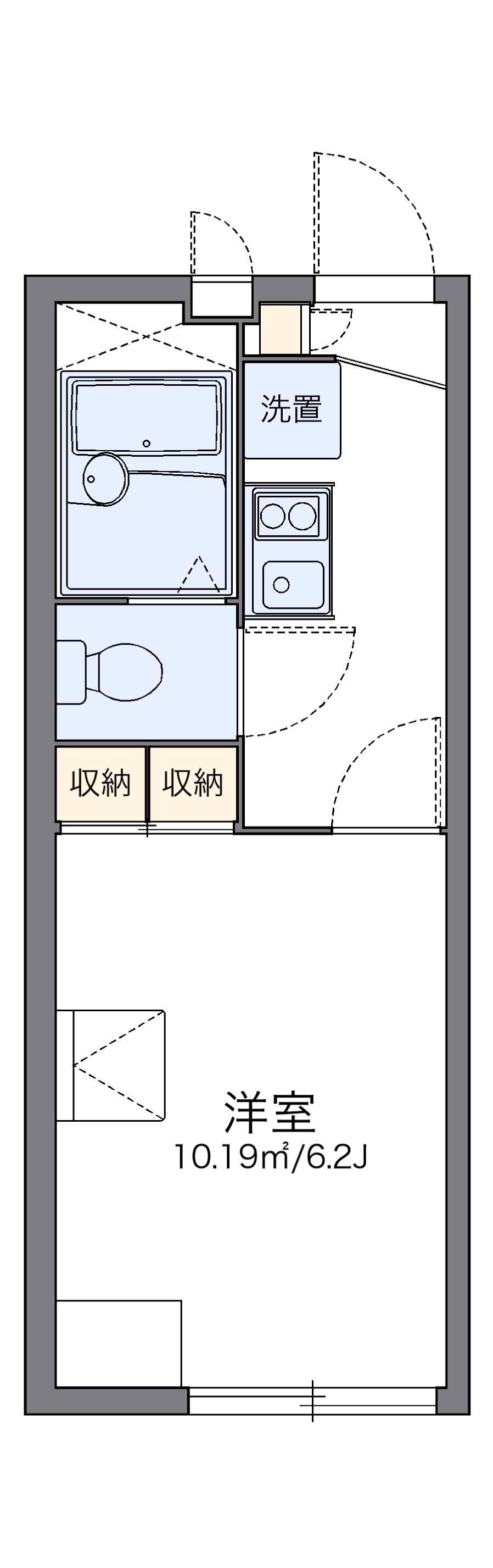 レオパレスジョイフル 2階階 間取り