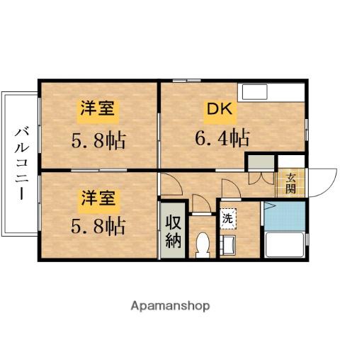 エクセルみねき C棟 1階階 間取り