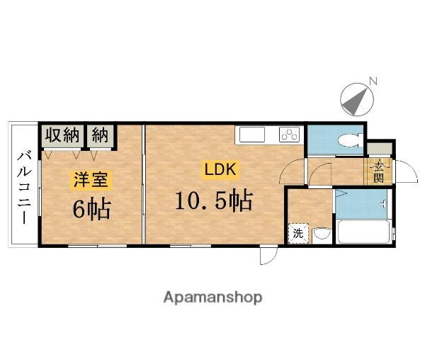 AVANZAR(1LDK/2階)の間取り写真