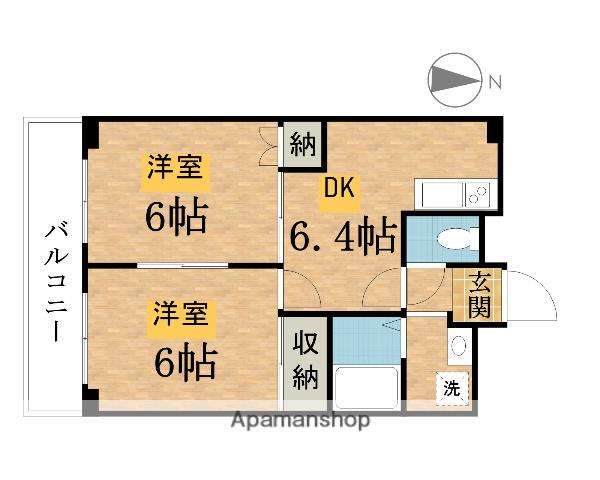 コーポタナカB棟 2階階 間取り