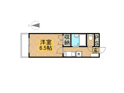 グローイングシティー大和田(1K/3階)の間取り写真