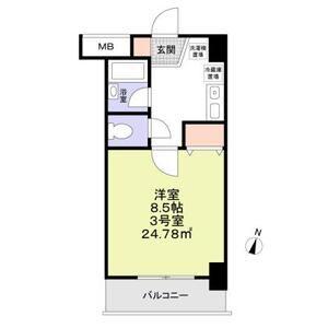 F-GRANDE(1K/7階)の間取り写真