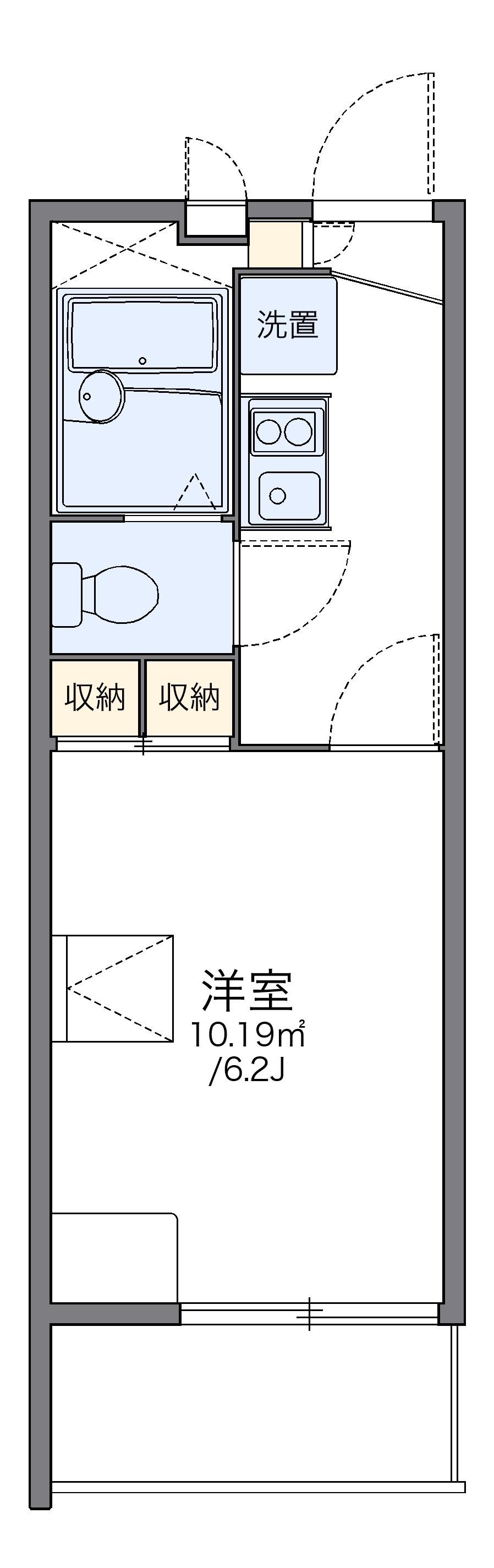 レオパレスハピネス 2階階 間取り