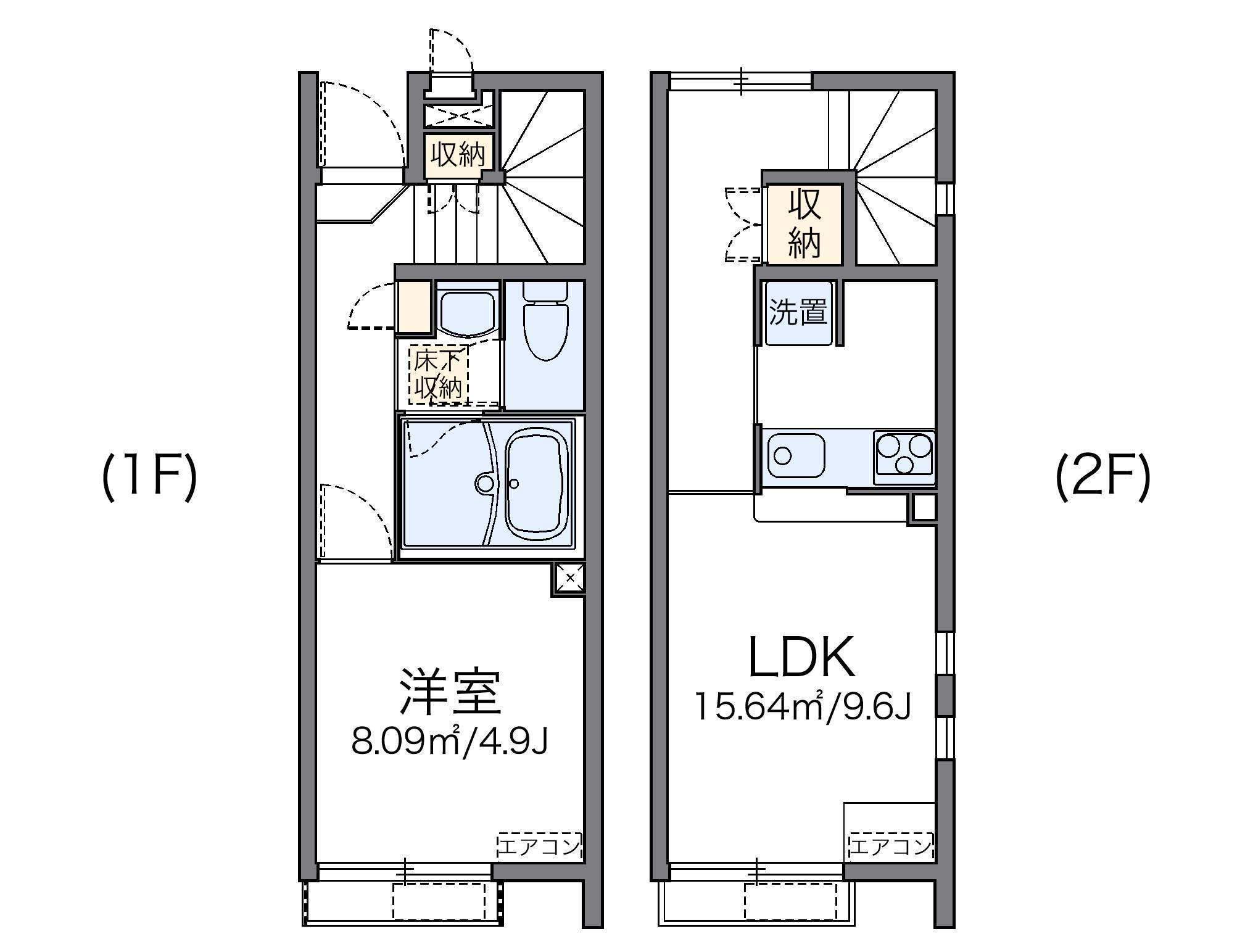 レオネクストファミリア白山(1LDK/1階)の間取り写真