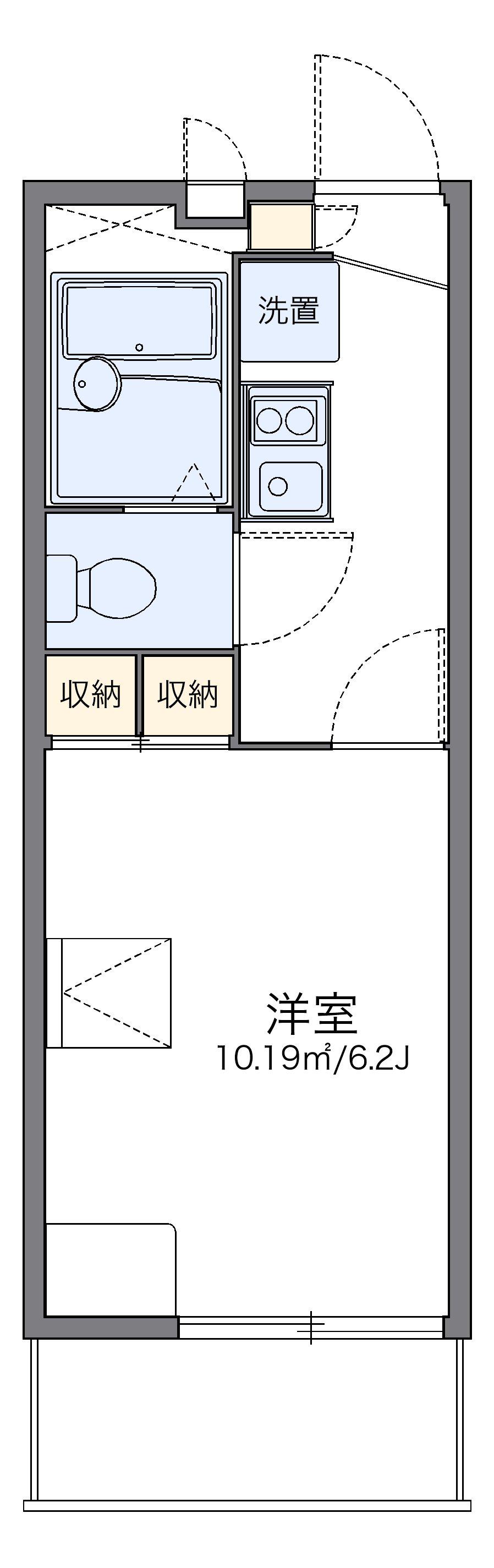 レオパレス南市場 3階階 間取り
