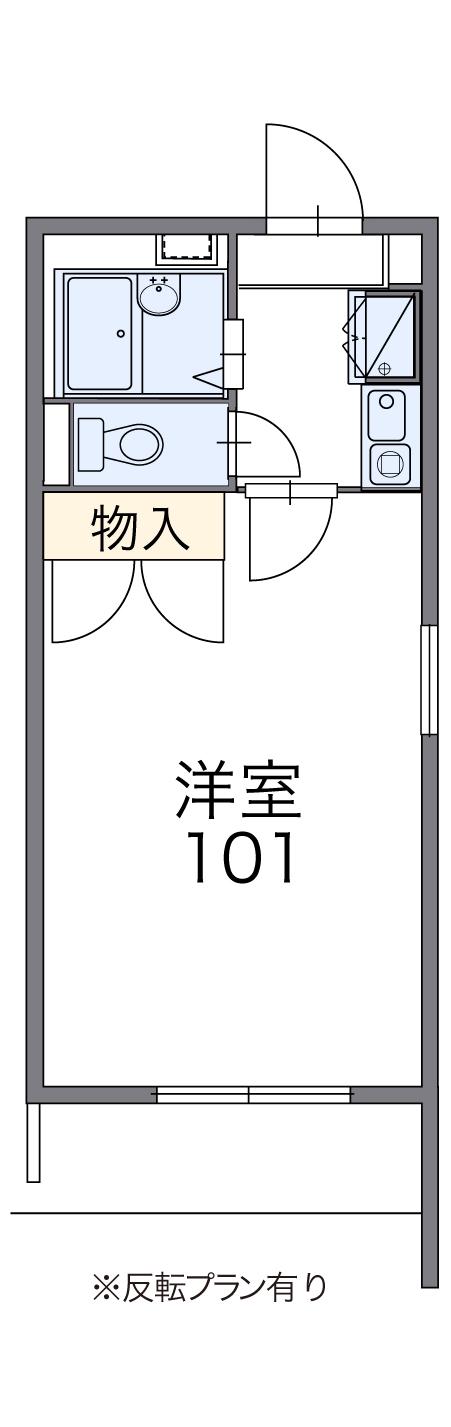 レオパレスGRAND CHARIOT(1K/2階)の間取り写真