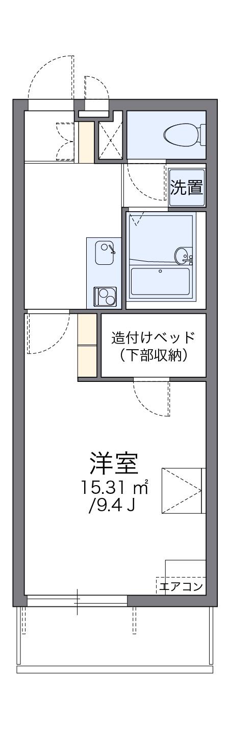レオパレスあおば 2階階 間取り