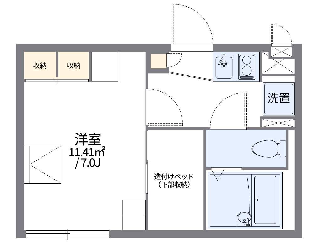 レオパレス竹 2階階 間取り