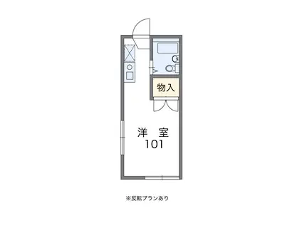 レオパレスIZUMI第2(1K/2階)の間取り写真