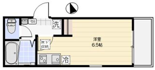 ラウレア練馬(ワンルーム/1階)の間取り写真