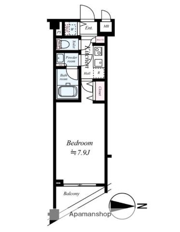セジョリ大泉学園(1K/3階)の間取り写真