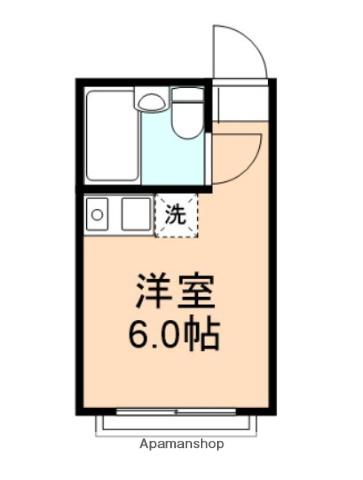 メープルMH(ワンルーム/1階)の間取り写真