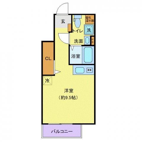 レピュア成増レジデンス(ワンルーム/1階)の間取り写真