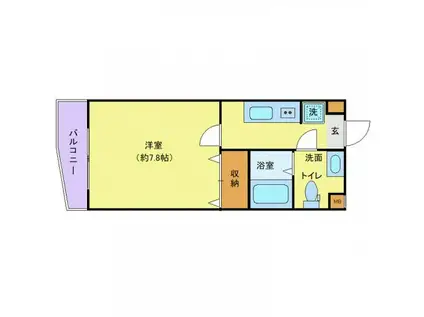 ピアコートTM東久留米 弐番館(1K/5階)の間取り写真