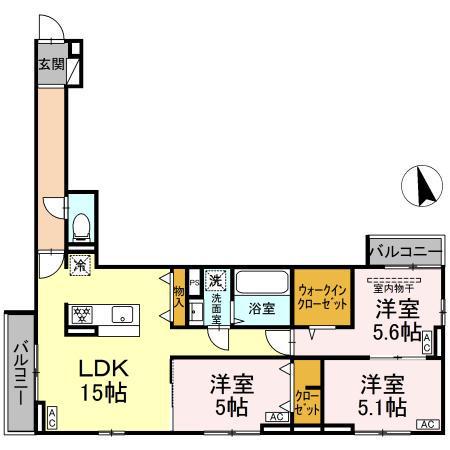 セレスティア下石神井(3LDK/2階)の間取り写真