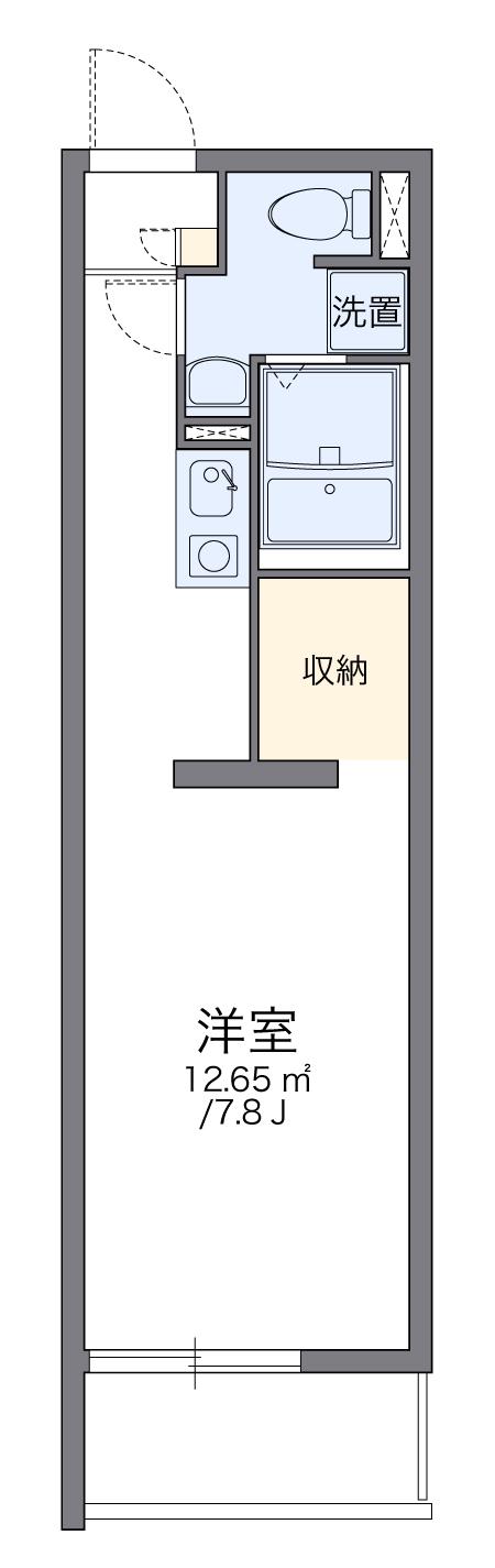 レオパレスMAISON LUMIERE(ワンルーム/3階)の間取り写真