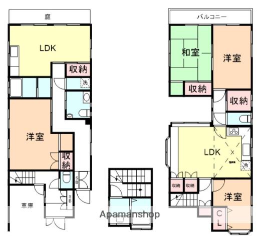 西武池袋・豊島線 大泉学園駅 徒歩22分 2階建 築31年(4LDK)の間取り写真
