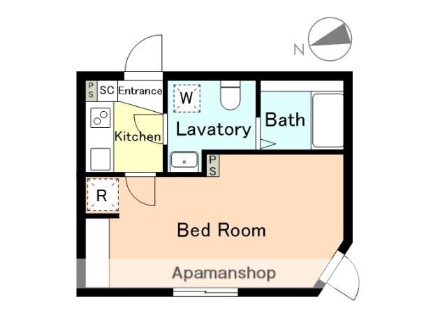 CHUM HASUNE(1K/3階)の間取り写真