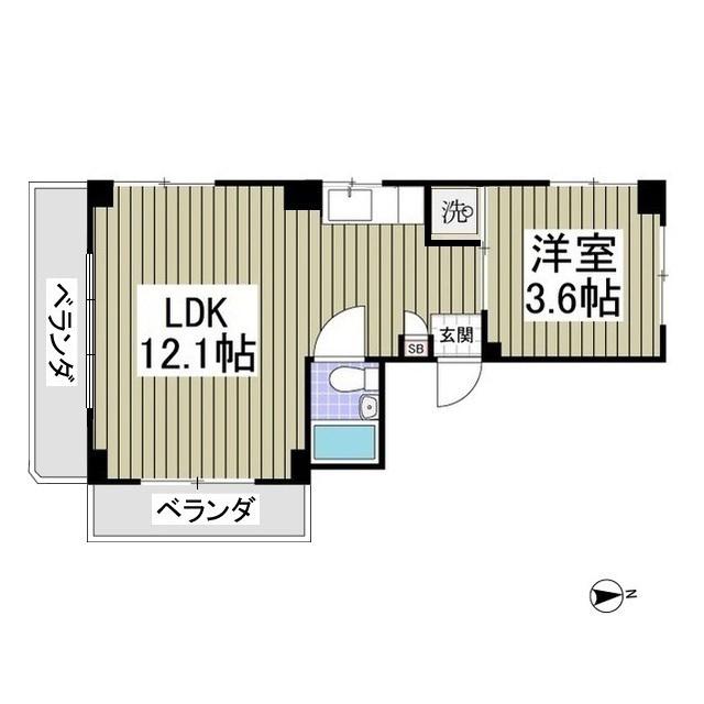 アイエヌジー笹塚 2階階 間取り
