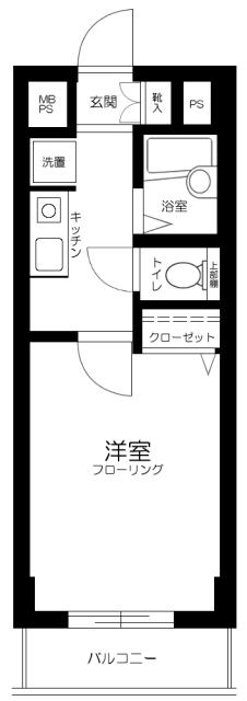 メインステージ巣鴨 8階階 間取り