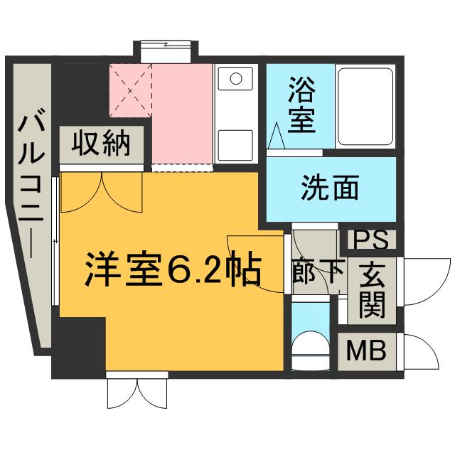 ドルチェ東京向島(1K/4階)の間取り写真