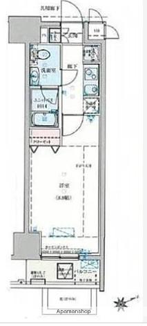 プラチナコート上野(1K/2階)の間取り写真