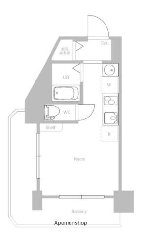 ハイネス要町(ワンルーム/8階)の間取り写真