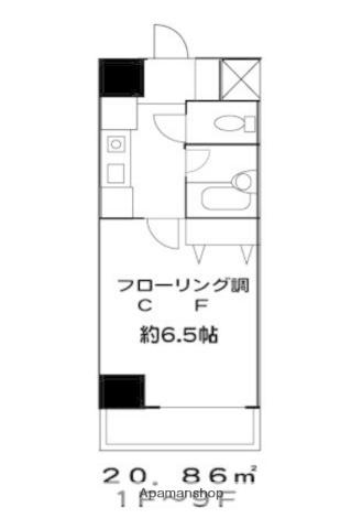 ラフィーネ本郷(1K/1階)の間取り写真