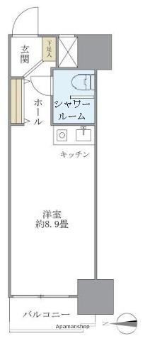 パレドール文京メトロプラザ1(ワンルーム/5階)の間取り写真