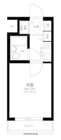 ウィン浅草(1K/10階)の間取り写真