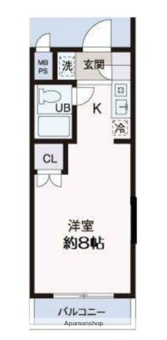 パレヴェール文京(ワンルーム/3階)の間取り写真