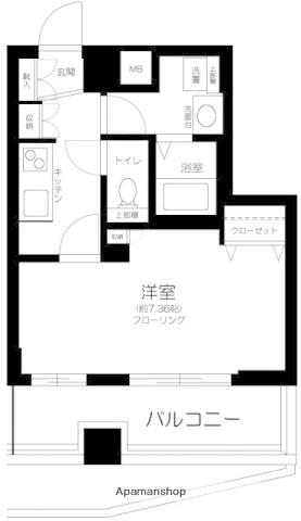 エスコート音羽(1K/5階)の間取り写真