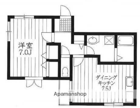 目白ハイム 3階階 間取り