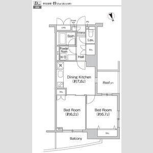 プライムアーバン町屋サウスコート 4階階 間取り