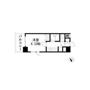 ドエルイン月島(1K/7階)の間取り写真