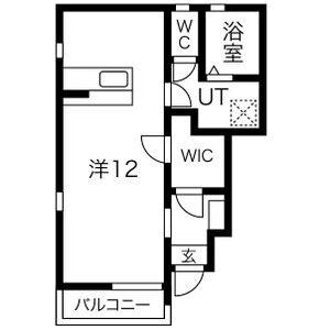 ESPOIR II(ワンルーム/1階)の間取り写真