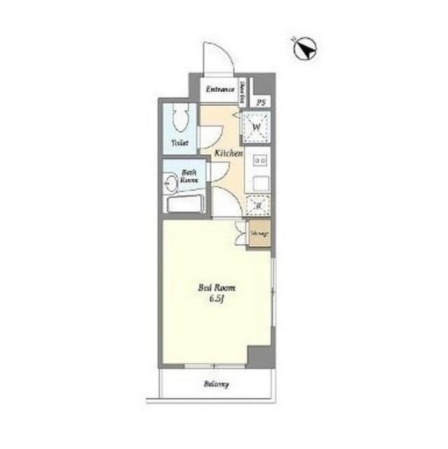 BPRレジデンス水天宮前(1K/7階)の間取り写真