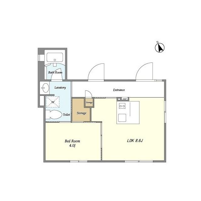 FARE池袋Ⅰ(1LDK/4階)の間取り写真