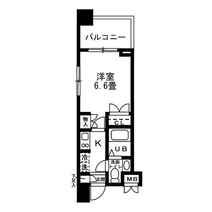 レジディア錦糸町 7階階 間取り