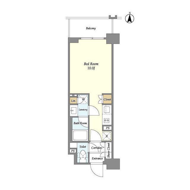 ラティエラ両国(ワンルーム/3階)の間取り写真